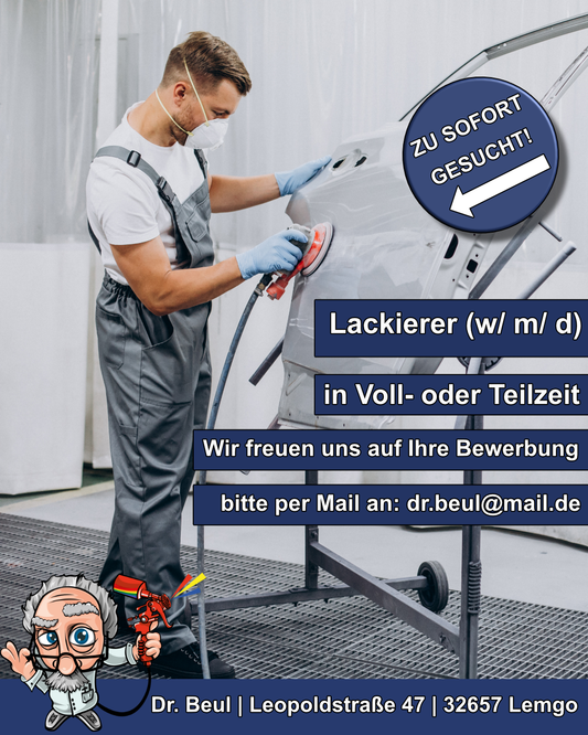 Stellenausschreibung: Fahrzeuglackierer/in bei Dr. Beul (m/w/d)